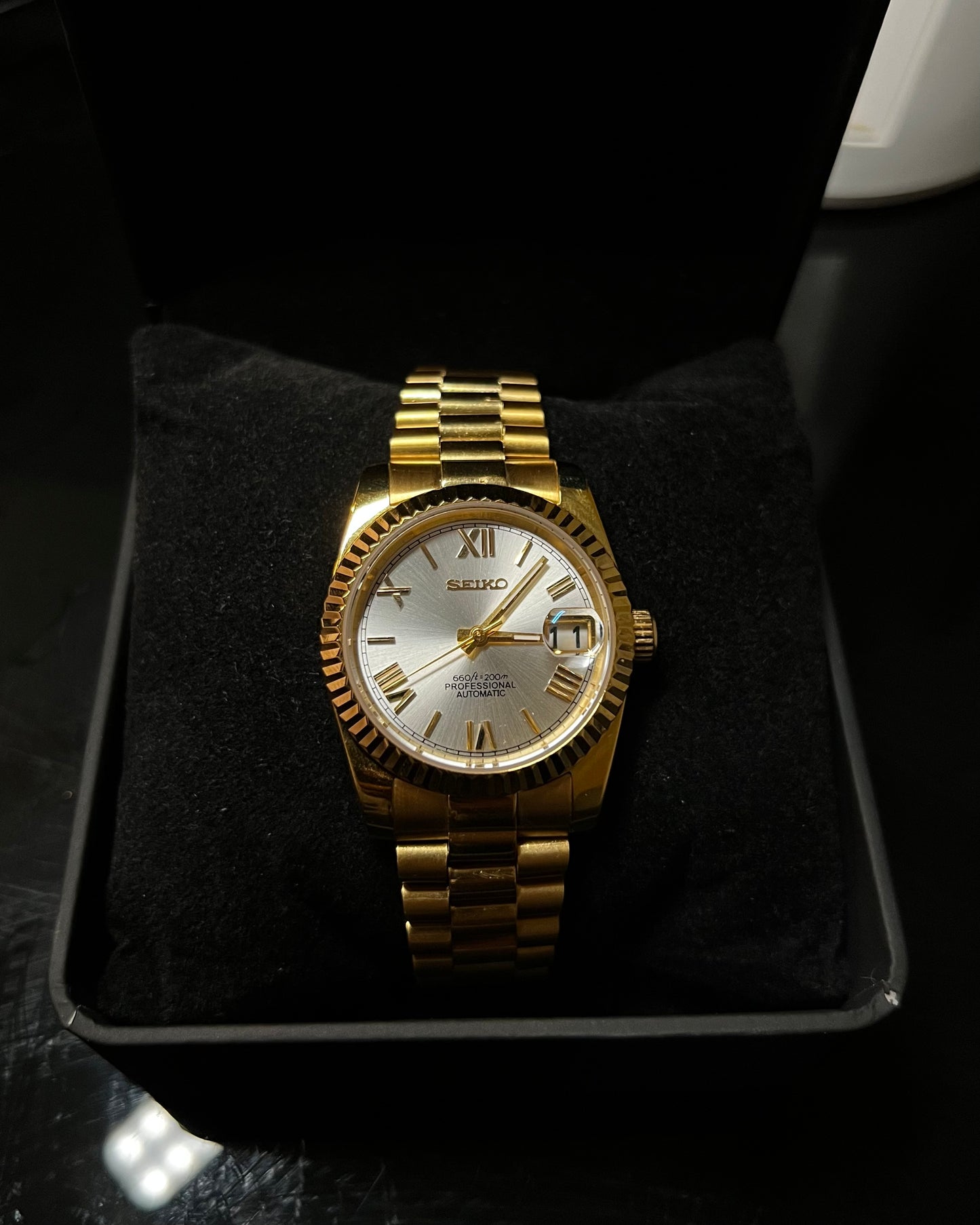 Platinum Gold Roman Dial