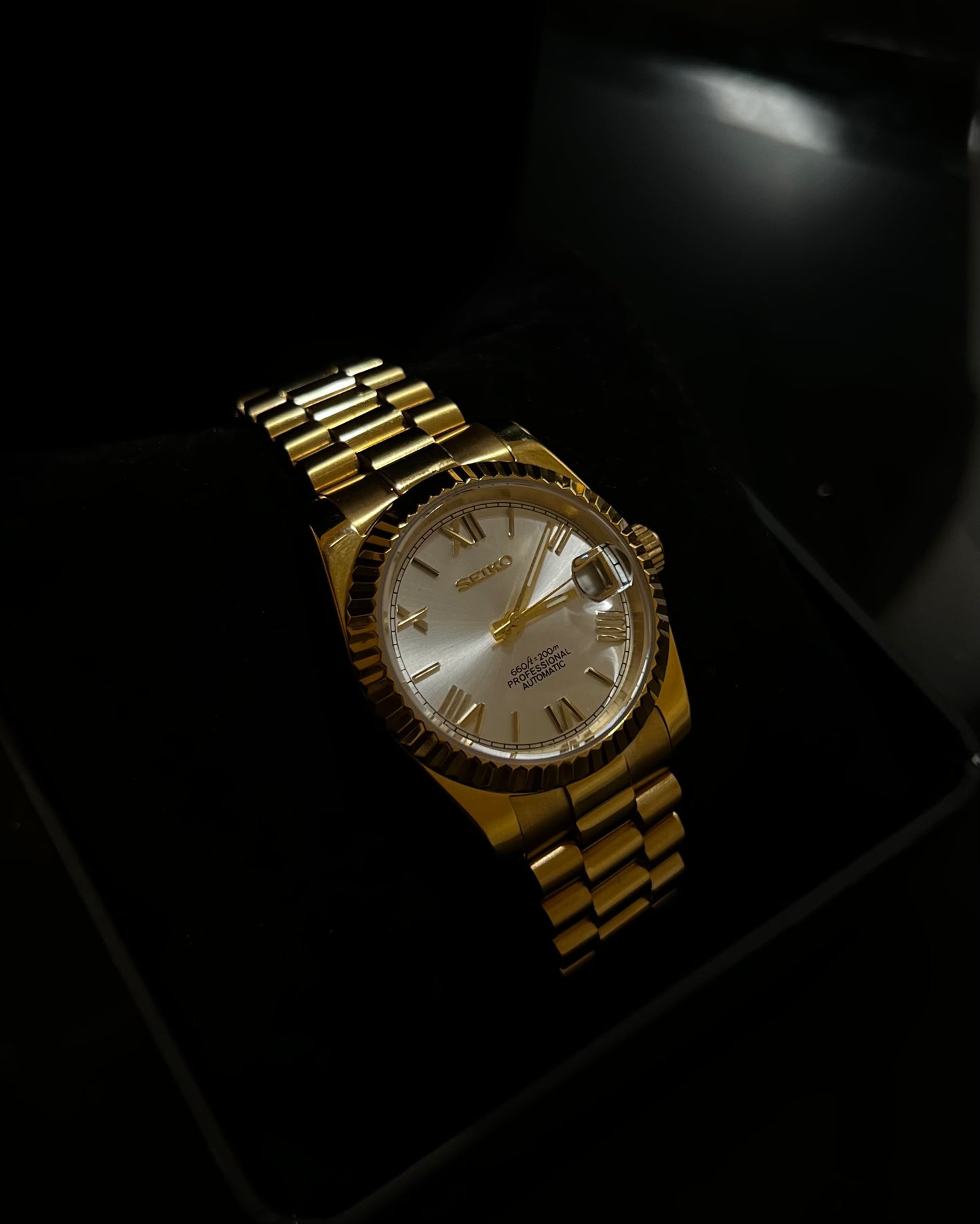 Platinum Gold Roman Dial